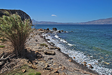 Ravdoucha Strand in Platanias, Chania, Kreta, Griechenland