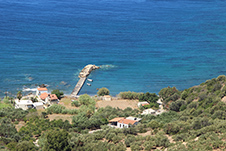 Ravdoucha Strand in Platanias, Chania, Kreta, Griechenland