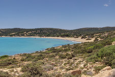 Sarakiniko Strand, Gavdos Insel, Chania, Kreta, Griechenland